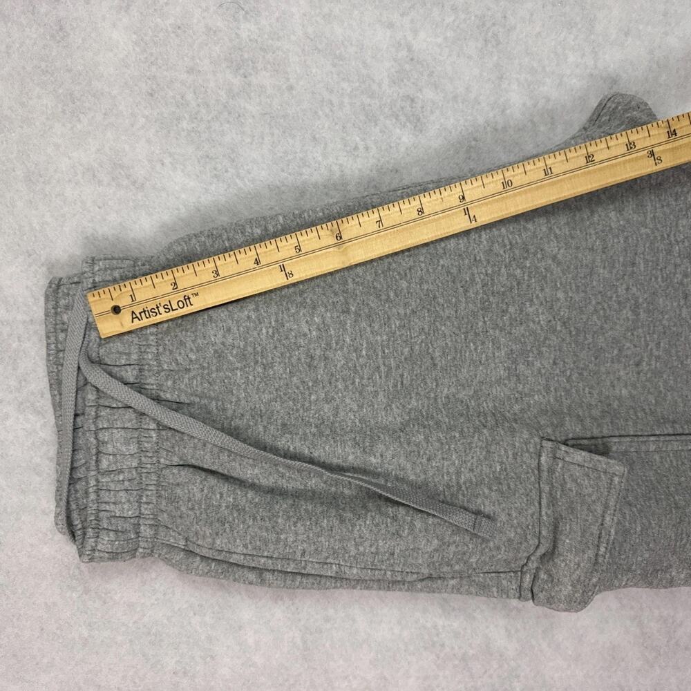 Nike Mens M Cargo Joggers Heather Gray Sportswear Club Fleece Sweatpants - Picture 5 of 9